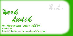 mark ludik business card